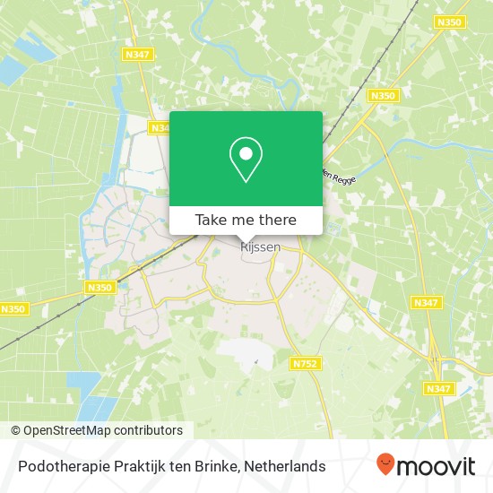 Podotherapie Praktijk ten Brinke, Haarstraat 42 map