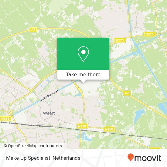 Make-Up Specialist, Graafschap Hornelaan 157A map