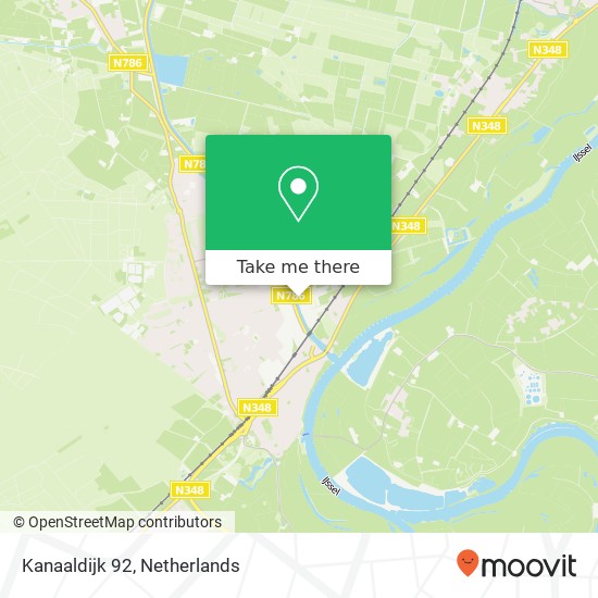 Kanaaldijk 92, 6956 AX Spankeren map