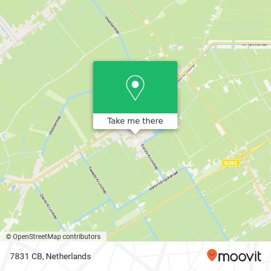 7831 CB, 7831 CB Nieuw-Weerdinge, Nederland map