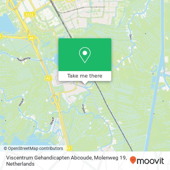 Viscentrum Gehandicapten Abcoude, Molenweg 19 map