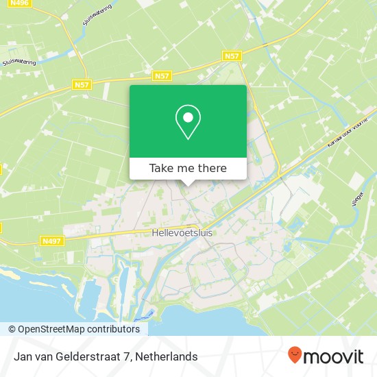 Jan van Gelderstraat 7, 3223 SC Hellevoetsluis map