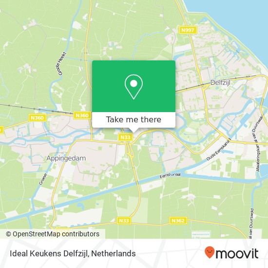 Ideal Keukens Delfzijl, Sikkel 23A map