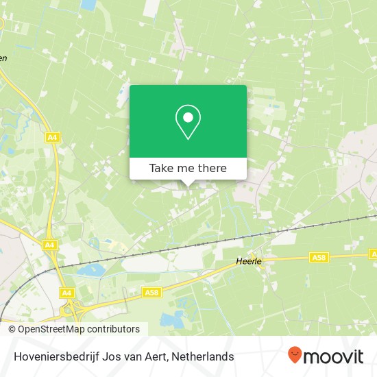 Hoveniersbedrijf Jos van Aert, Jagersweg 8 map