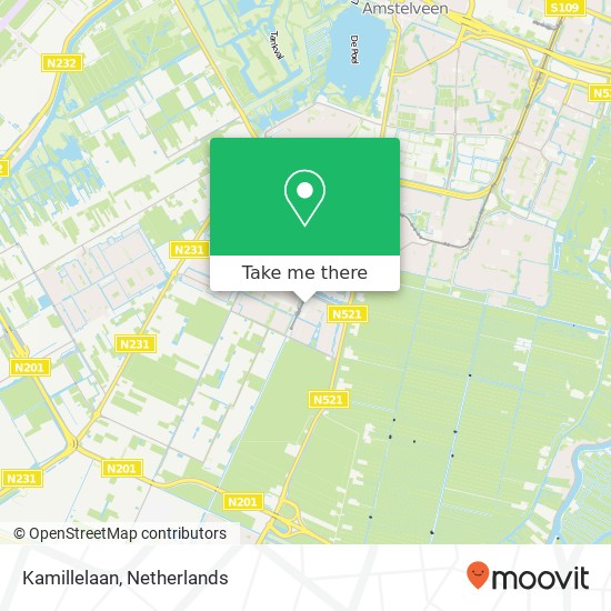 Kamillelaan, Kamillelaan, 1187 Amstelveen, Nederland map