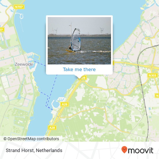 Strand Horst, Palmbosweg map