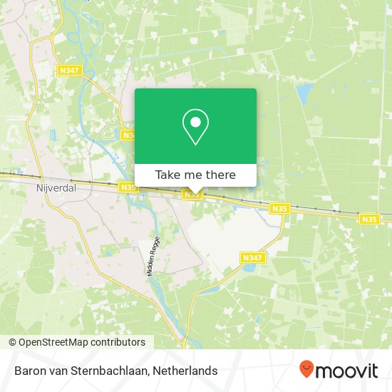 Baron van Sternbachlaan, 7443 Nijverdal map