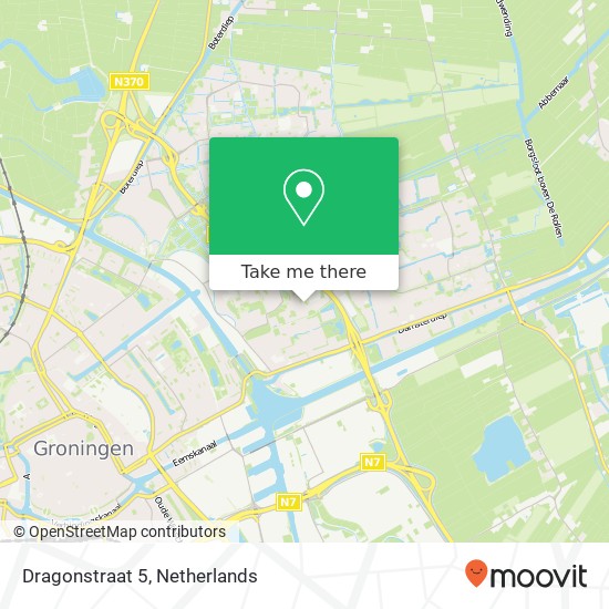 Dragonstraat 5, 9731 JL Groningen map