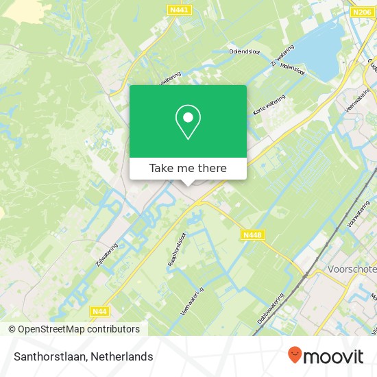 Santhorstlaan, Santhorstlaan, 2242 Wassenaar, Nederland map