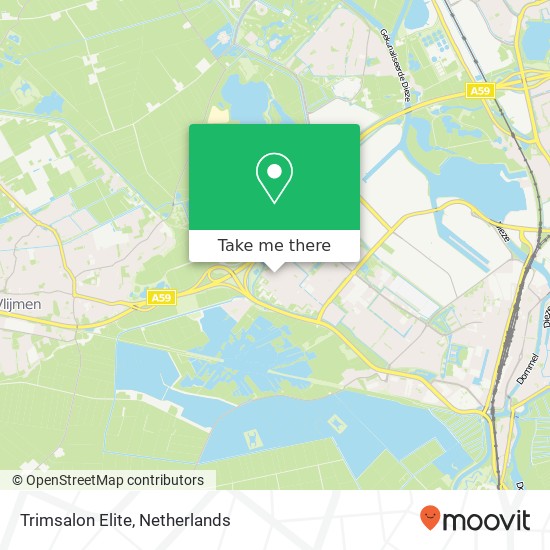 Trimsalon Elite, Karel Doormanstraat 27 map
