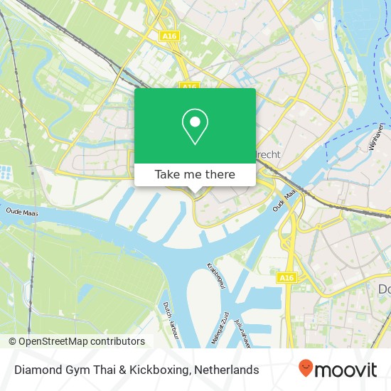 Diamond Gym Thai & Kickboxing, Lindtsebenedendijk map