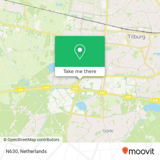 N630, 5032 Tilburg map