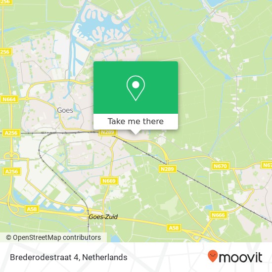 Brederodestraat 4, 4481 AE Kloetinge map