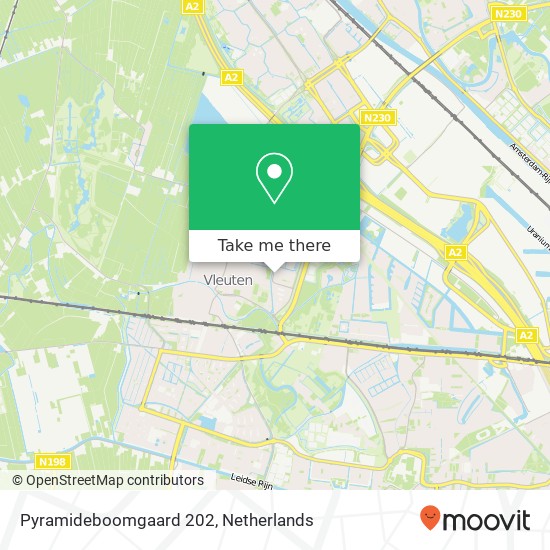 Pyramideboomgaard 202, 3451 KV Vleuten map