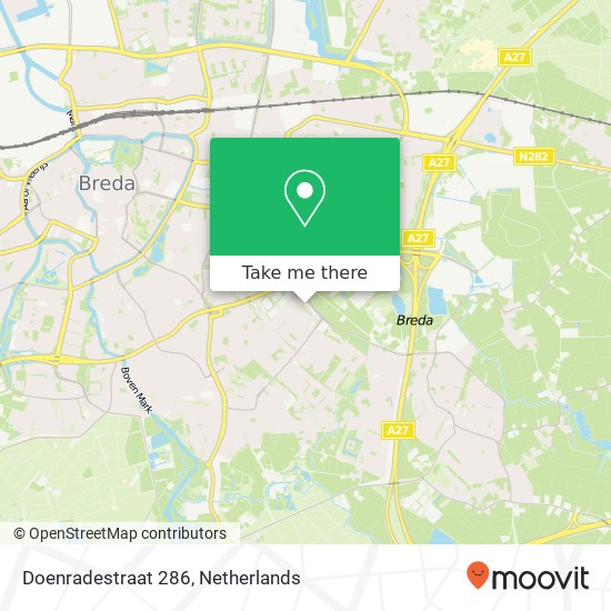 Doenradestraat 286, 4834 GJ Breda map