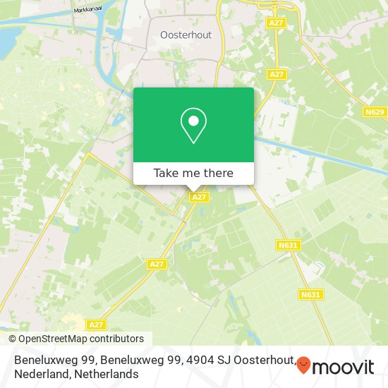 Beneluxweg 99, Beneluxweg 99, 4904 SJ Oosterhout, Nederland map