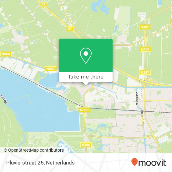 Pluvierstraat 25, Pluvierstraat 25, 9607 RJ Foxhol, Nederland map