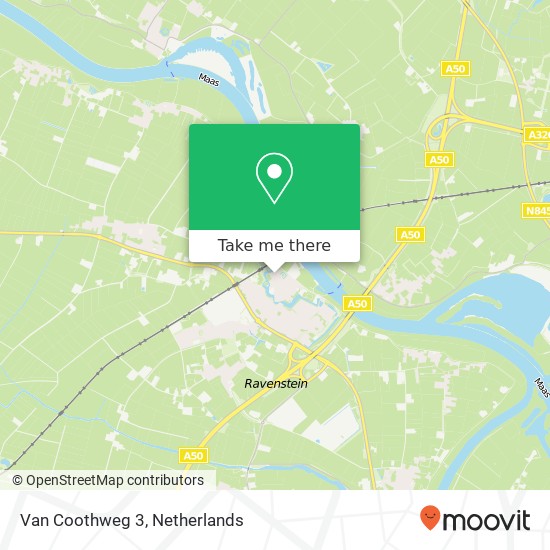 Van Coothweg 3, 5371 AB Ravenstein map