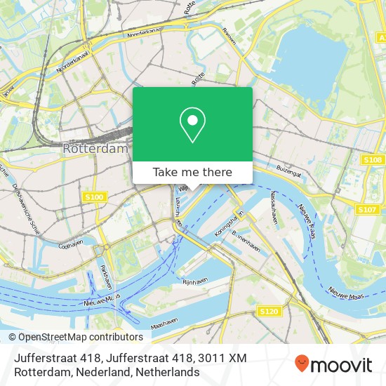 Jufferstraat 418, Jufferstraat 418, 3011 XM Rotterdam, Nederland Karte