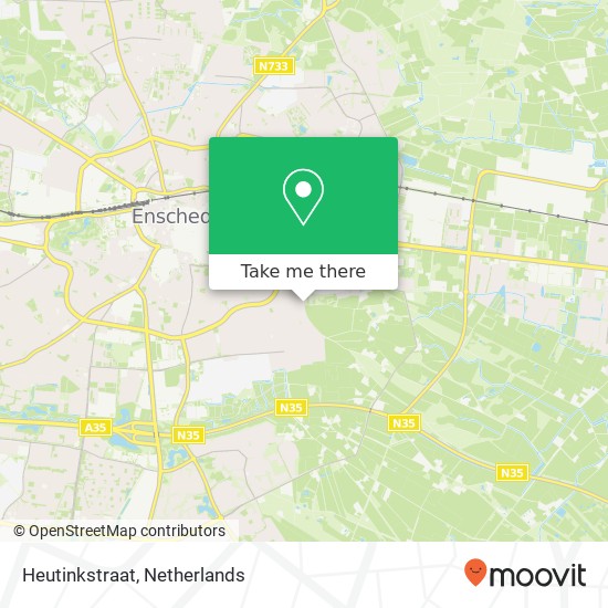 Heutinkstraat, Heutinkstraat, 7535 AX Enschede, Nederland map
