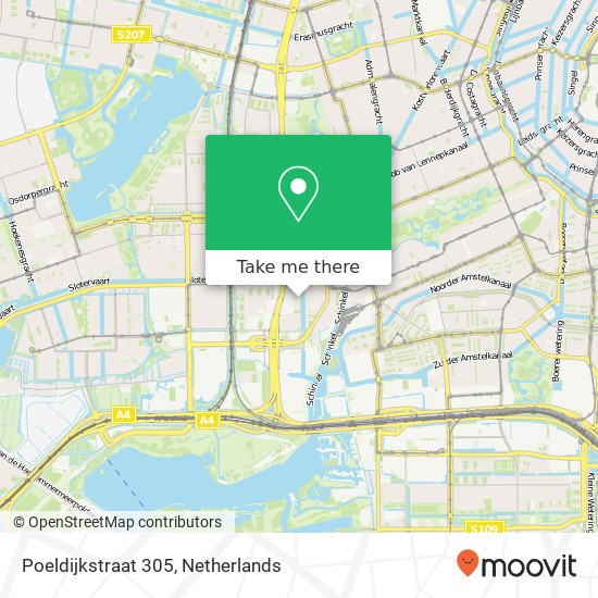 Poeldijkstraat 305, 1059 Amsterdam map