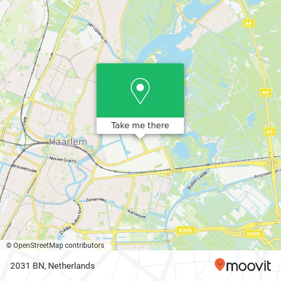 2031 BN, 2031 BN Haarlem, Nederland map