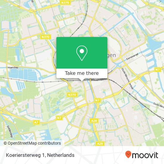 Koeriersterweg 1, 9727 AA Groningen Karte