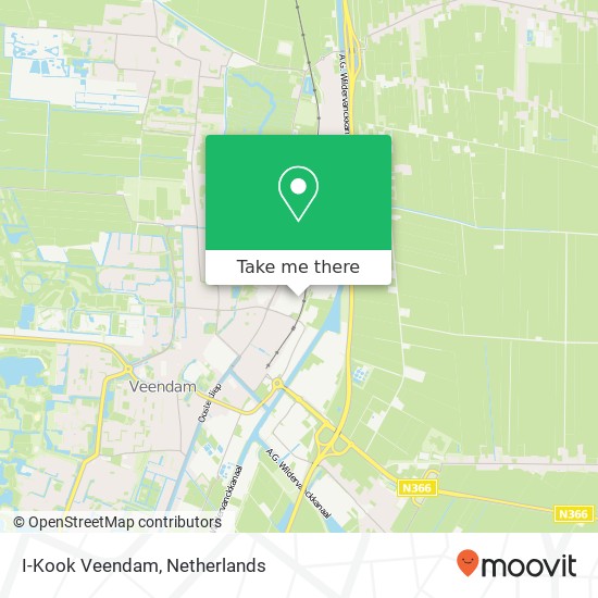 I-Kook Veendam, Transportweg 10 map