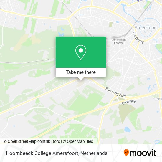 Hoornbeeck College Amersfoort map