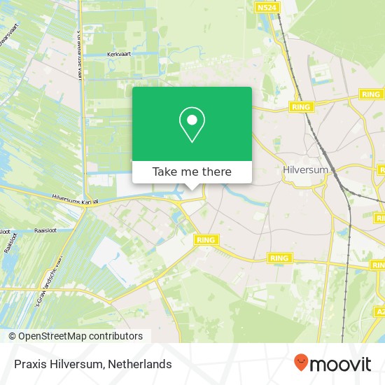 Praxis Hilversum, Verlengde Zuiderloswal 18 map