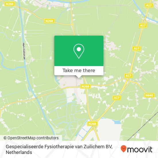 Gespecialiseerde Fysiotherapie van Zuilichem BV, Monseigneur Meeuwissenstraat 6 Karte