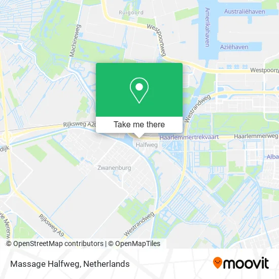 Massage Halfweg map