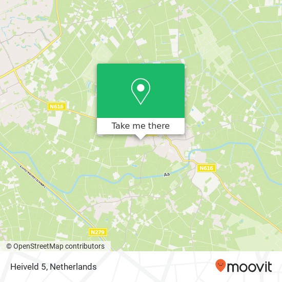 Heiveld 5, 5469 VV Erp map