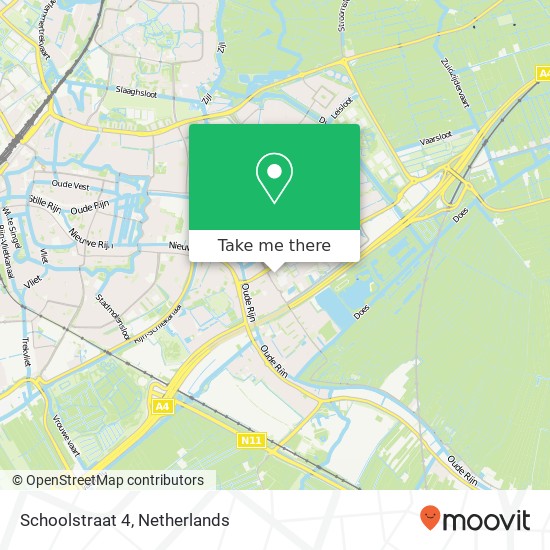 Schoolstraat 4, 2351 NP Leiderdorp map