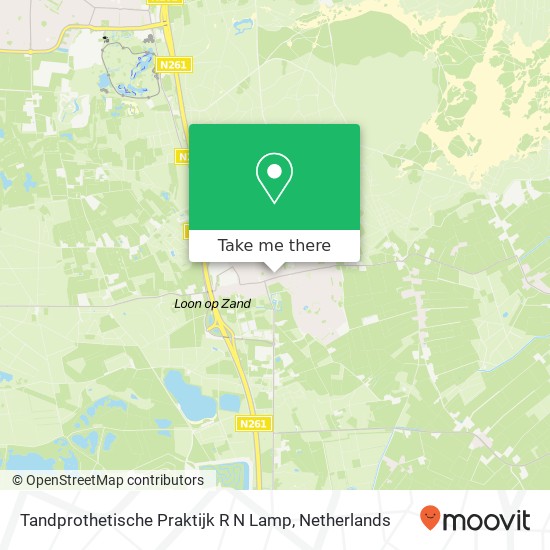 Tandprothetische Praktijk R N Lamp, Oranjeplein 22 map