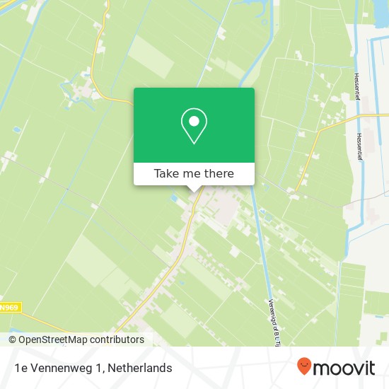 1e Vennenweg 1, 9695 GN Bellingwolde Karte