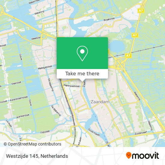 Westzijde 145 map