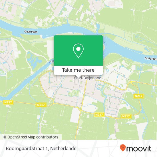 Boomgaardstraat 1, 3262 SB Oud-Beijerland map