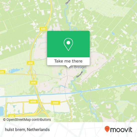 hulst brem, 5691 Son map