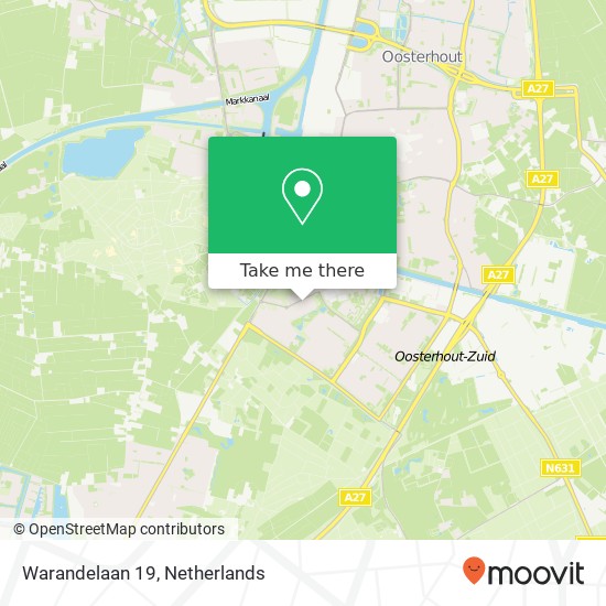 Warandelaan 19, 4904 PA Oosterhout map