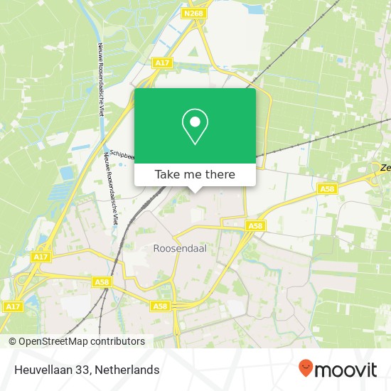 Heuvellaan 33, 4702 TN Roosendaal map