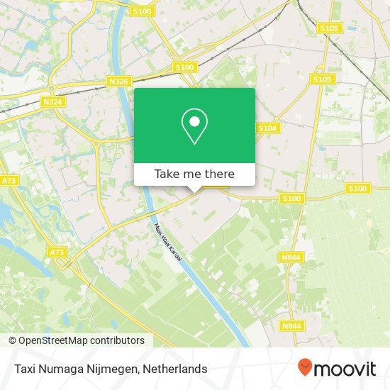 Taxi Numaga Nijmegen map