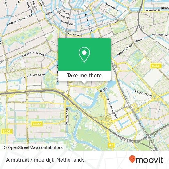 Almstraat / moerdijk, 1079 XD Amsterdam map