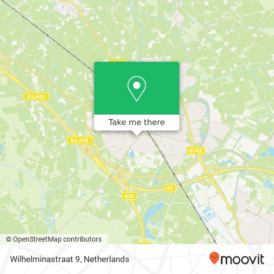 Wilhelminastraat 9, 7621 TR Borne map