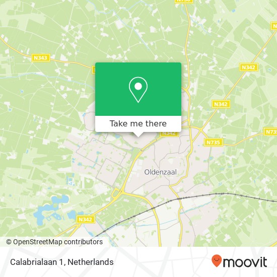 Calabrialaan 1, 7577 KD Oldenzaal map