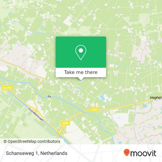 Schanseweg 1, 5473 KR Heeswijk-Dinther Karte