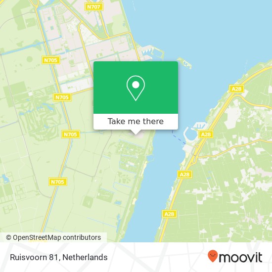 Ruisvoorn 81, 3892 HR Zeewolde Karte