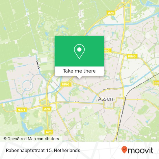 Rabenhauptstraat 15, 9406 KG Assen map