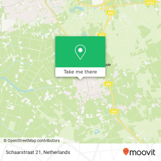 Schaarstraat 21, Schaarstraat 21, 5388 KM Nistelrode, Nederland map