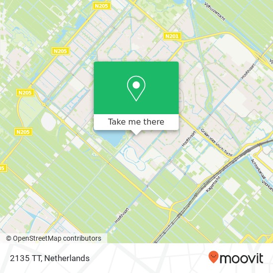 2135 TT, 2135 TT Hoofddorp, Nederland Karte